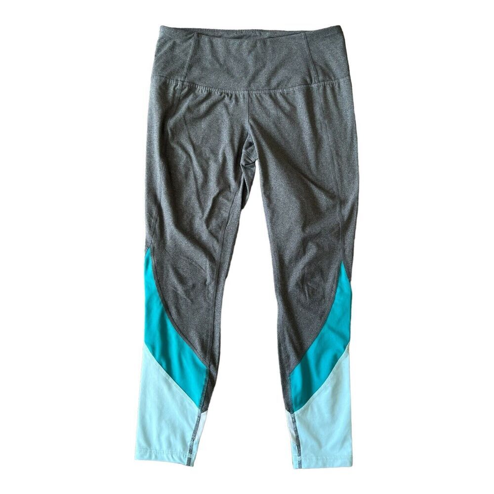 Tangerine Pants Womens Size S Gray Blue Capri Athletic Leggings